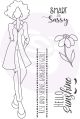 Prima Marketing Julie Nutting Mixed Media Cling Rubber Stamp Jayla