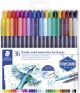 Staedtler Double Ended Watercolour Brush Pens 36 Per Pkg 