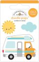 Doodlebug Doodle Pops 3D Stickers Road Trip I Heart Travel