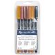 Realeather Crafts Leather Markers 6 Per Pkg Earthtones