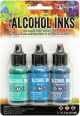 Tim Holtz Alcohol Ink .5oz 3 Per Pkg Teal Blue Spectrum