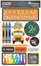 Reminisce You ve Been Schooled 3D Dimensional Stickers 2nd Grade