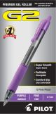 Pilot G2 Premium Gel Pen Fine .7mm Open Stock Purple Weight is 0.3