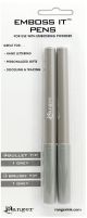 Ranger Embossing Pen Set 2 Per Pkg Grey Brush And Grey Bullet