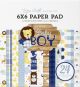 Echo Park Double Sided Paper Pad 6 Inch X6 Inch 24 Per Pkg Baby Boy