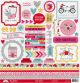 Doodlebug This and That Cardstock Stickers 12 inch X12 inch Love Notes This and That