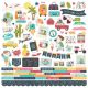 Going Places Cardstock Stickers 12 inch X12 inch Combo