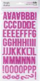 Simple Stories Color Vibe Foam Alpha Stickers 6 inch X12 inch 129 Per Pkg Pink