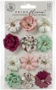 Prima Marketing Mulberry Paper Flowers Turquoise/Pretty Mosaic