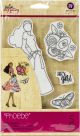 Prima Marketing Julie Nutting Mixed Media Cling Rubber Stamp Phoebe