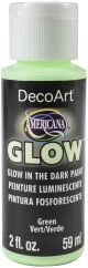 Americana Glow In The Dark Paint 2oz Green