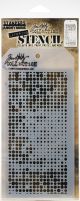 Tim Holtz Layered Stencil 4.125 Inch X8.5 Inch Halftone Layered