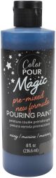 American Crafts Color Pour Magic Pre Mixed Paint 8oz Navy