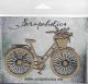 Scrapaholics Laser Cut Chipboard 1.8mm Thick Bicycle 5 inch X3 inch 