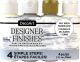 DecoArt Designer Finishes Paint Pack 4 Per Pkg Salt Wash Farmhouse