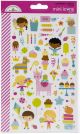 Dooblebug Mini Cardstock Stickers 2 Per Pkg Hey Cupcake Icons