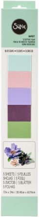 Sizzix Surfacez Sculpting Foam 12 inch X24 inch 5 Per Pkg Blossoms