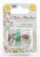 Craft Consortium Washi Tape 3 Per Pkg Farm Meadow By Clare Therese Gray