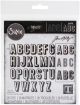 Sizzix Thinlits Dies By Tim Holtz 26 Per Pkg Alphanumeric Shadow Upper