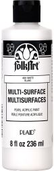 FolkArt Multi Surface Paint 8oz Pearl White