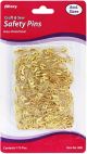 Allary Safety Pins 175 Per Pkg Brass Assorted Sizes