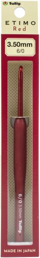 Tulip Etimo Red Crochet Hook with Cushion Grip Size 6/3.50mm