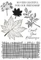 Kaisercraft Clear Stamp 6 inch X4 inch Fallen Leaves