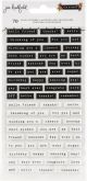 Jen Hadfield The Avenue Puffy Stickers 70 Per Pkg Phrase Puffy