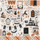 Halloween Market Cardstock Stickers 12 Inch X12 Inch Elements