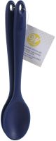 Mini Silicone Spoons 2 Per Pkg Navy Blue