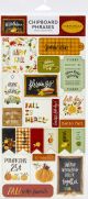 Hello Autumn Chipboard 6 inch X13 inch Phrases