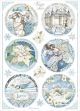 Stamperia Rice Paper Sheet A4 Round Castle Winter Tales