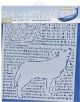 Stamperia Stencil 7.87 Inch X9.84 Inch Wolf Arctic Antarct