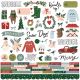 Winter Cottage Cardstock Stickers 12 inch X12 inch Combo