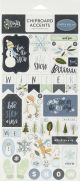 Winter Market Chipboard 6 inch X13 inch Accents