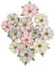 Prima Marketing Mulberry Paper Flowers Glittery Sno with Sugar Cookie
