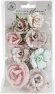 Prima Marketing Mulberry Paper Flowers Santa Baby/Sugar Cookie