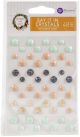 Prima Marketing Pumpkin and Spice Say It In Crystals Assorted Dots 48 Per Pkg