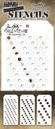 Tim Holtz Layered Stencil Set 3 Per Pkg Shifter Multidots