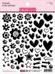 Bella Besties Trinkets Puffy Stickers Black