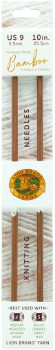 Lion Brand Single Point Bamboo Knitting Needles 10Inch Size 9