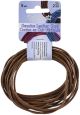 Dazzle It Genuine Leather Cord 2mm Round 5yd Brown