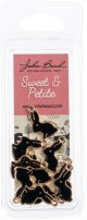 Sweet and Petite Charms Bunny Rabbit Black 9x18mm 10 Per Pkg