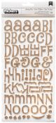 American Crafts Thickers Stickers Jewelry Box Glitter Alphabet 132 Per Pkg