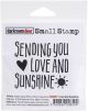 Darkroom Door Small Cling Stamp 2.3 Inch X2.2 Inch Love and Sunshine