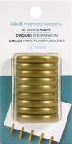 Crop A Dile Power Punch Planner Discs 9 Per Pkg Gold