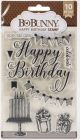 BoBunny Clear Stamps 4 inch X6 inch Happy Birthday