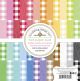 Doodlebug Petite Prints Double Sided Paper Pad 6 inch X6 inch 24 Per Pkg Buffalo Check Wood Grain Rainbow