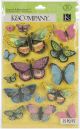 Serendipity Grand Adhesions Dimensional Stickers 15 Per Pkg Butterflies