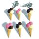 Eyelet Outlet Shape Brads 12 Per Pkg Ice Cream